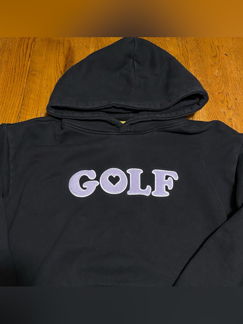 Golf Wang Heart Feelings Hoodie Black Purple Small Tyler The Creator Sweatshirt